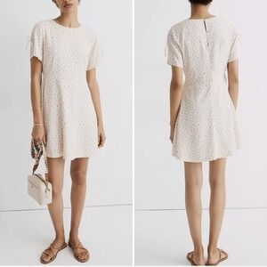 Madewell Tie-Sleeve Retro Dress in Dutch Dandelions Women's Size 8 A Line